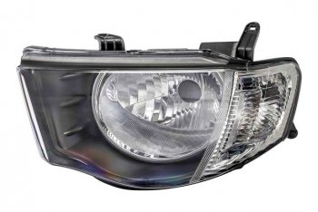Левая фара (под корректор) DEPO Mitsubishi L200  4 (2006-2014)  дорестайлинг