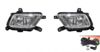 Комплект противотуманных фар (проводка, кнопка, пр-во Китай) BODYPARTS KIA Rio  2 JB (2009-2011) рестайлинг седан