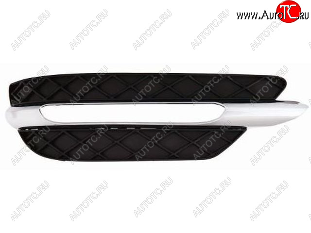 1 079 р. Правая решетка переднего бампера (пр-во Китай) BODYPARTS  Mercedes-Benz C-Class  W204 (2011-2015) рестайлинг седан (молдинг хром)  с доставкой в г. Пермь