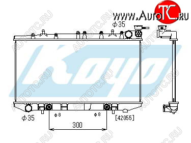 6 249 р. ALMERA РАДИАТОР ОХЛАЖДЕН AT 1.4 1.6 1.8 (KOYO) BodyParts nnalm95-910  с доставкой в г. Пермь