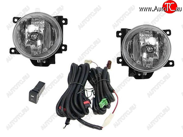 4 399 р. Комплект противотуманных фар (проводка, кнопка, пр-во Китай) BODYPARTS  Toyota RAV4  XA40 (2012-2015) 5 дв. дорестайлинг  с доставкой в г. Пермь