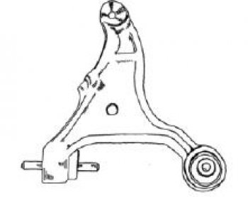 S60 00- {V70 02-} РЫЧАГ ПЕРЕДН ПОДВЕСКИ ПРАВ НИЖН (Тайвань) BodyParts vvs6000-810-r