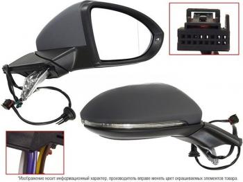 GOLF 12- ЗЕРКАЛО ПРАВ ЭЛЕКТР С ПОДОГРЕВ , УК.ПОВОР (Китай) BodyParts vwglf12-451-r