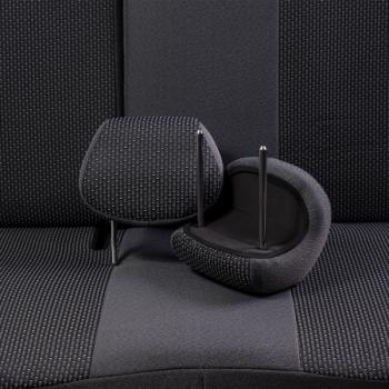 5 949 р. Комплект чехлов для сидений (РЗС 60/40 3Г Жаккард) Дублин Lord Autofashion Nissan Almera N16 седан дорестайлинг (2000-2003) (серый, вставка Сеул серая)  с доставкой в г. Пермь. Увеличить фотографию 4