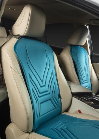 2 579 р. Накидка на сиденье (1 место Афины) ЛЮКС ст АЛЬБИОН Lord Autofashion   (бирюзовый, строчка темно-бирюзовая)  с доставкой в г. Пермь. Увеличить фотографию 3