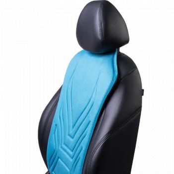 2 579 р. Накидка на сиденье (1 место Афины) ЛЮКС ст АЛЬБИОН Lord Autofashion   (бирюзовый, строчка темно-бирюзовая)  с доставкой в г. Пермь. Увеличить фотографию 6