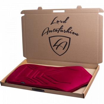 2 579 р. Накидка на сиденье (1 место Афины) ЛЮКС ст АЛЬБИОН Lord Autofashion   (красный, строчка темно-красная)  с доставкой в г. Пермь. Увеличить фотографию 5