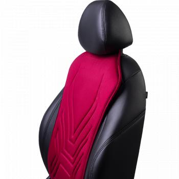 2 579 р. Накидка на сиденье (1 место Афины) ЛЮКС ст АЛЬБИОН Lord Autofashion   (красный, строчка темно-красная)  с доставкой в г. Пермь. Увеличить фотографию 6