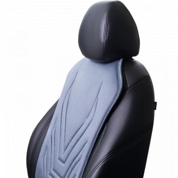 2 579 р. Накидка на сиденье (1 место Афины) ЛЮКС ст АЛЬБИОН Lord Autofashion   (серо-голубой, строчка серо-голубая)  с доставкой в г. Пермь. Увеличить фотографию 4