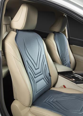 2 579 р. Накидка на сиденье (1 место Афины) ЛЮКС ст АЛЬБИОН Lord Autofashion   (серо-голубой, строчка серо-голубая)  с доставкой в г. Пермь. Увеличить фотографию 8