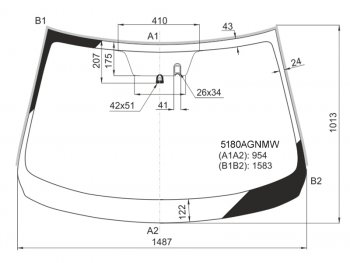8 499 р. Стекло лобовое (Датчик дождя Молдинг) Mazda 6 12- FUYAO 5180AGNMW  с доставкой в г. Пермь. Увеличить фотографию 1