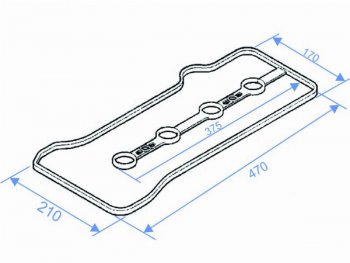 217 р. Прокладка клапанной крышки TOYOTA WISH,PREMIO,OPA 1AZFSE 01- SAT K11213-28041  с доставкой в г. Пермь. Увеличить фотографию 1