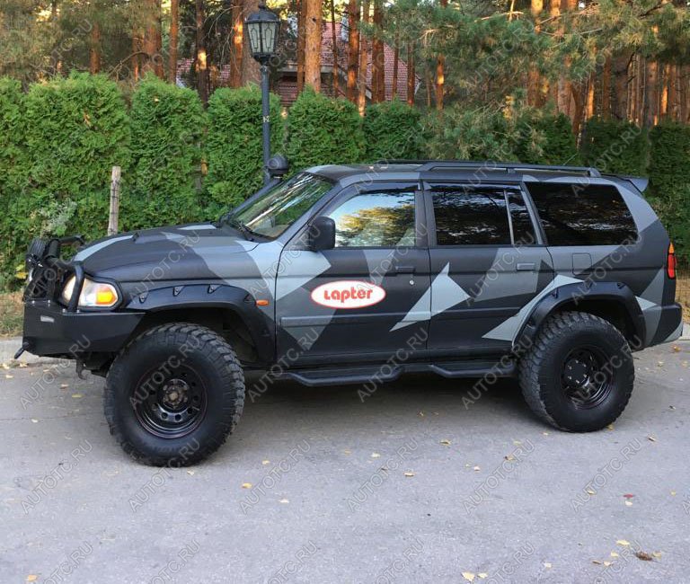 24 199 р. Расширители колёсных арок Mitsubishi Pajero Sport (70мм) под силовой бампер  mps  с доставкой в г. Пермь