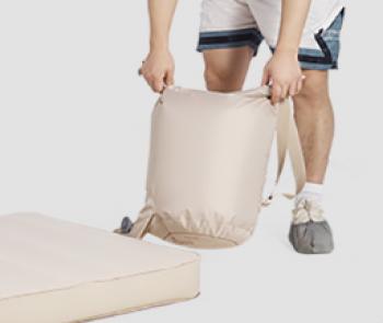 28 229 р. Коврик самонадувающийся Naturehike C10, двойной 200х132х10 cм, бежевый  nh20fcd08-c10dp  с доставкой в г. Пермь. Увеличить фотографию 7