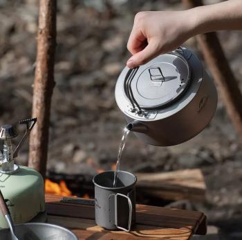 10 759 р. Чайник походный Naturehike 1 л., титановый  nh21cj007-1ti  с доставкой в г. Пермь. Увеличить фотографию 8