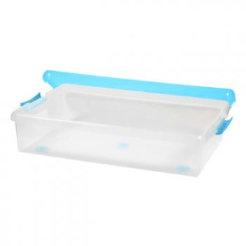 2 869 р. Короб для хранения IRIS THIN BOX 34л, прозрачный-голубой  ug-725b  с доставкой в г. Пермь. Увеличить фотографию 4