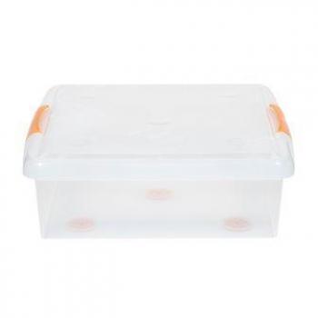 2 929 р. Короб для хранения IRIS THIN BOX 35л, прозрачный  ug-475o  с доставкой в г. Пермь. Увеличить фотографию 1
