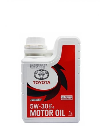 1 059 р. Масло моторное TOYOTA (пластиковая канистра) 5W-30 SPGF-6A 1Л (Синтетика) ОАЭ TOYOTA 08880-84131  с доставкой в г. Пермь. Увеличить фотографию 1