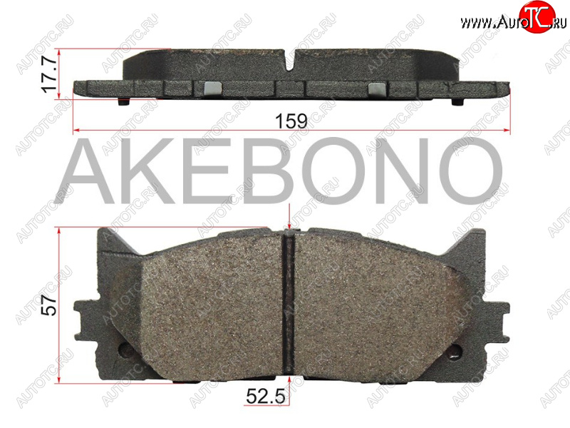 2 899 р. Колодки тормозные передние FL-FR SAT Toyota Camry XV40 дорестайлинг (2006-2008)  с доставкой в г. Пермь
