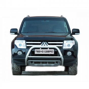 Передок низкий с полимерным покрытием d63.5, Техно Сфера Mitsubishi Pajero ( 4 V90,  4 V80) (2006-2020) дорестайлинг, 1-ый рестайлинг, 3 дв. 1-ый рестайлинг, 2-ой рестайлинг