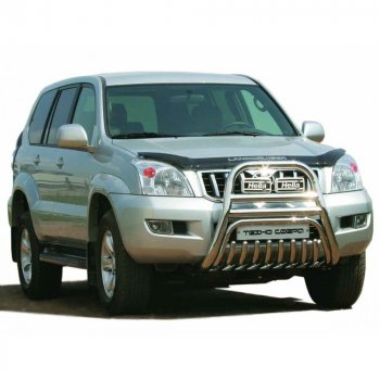 Передок с защитой двигателя с полимерным покрытием d63.5, Техно Сфера Toyota Land Cruiser Prado J120 (2002-2009)