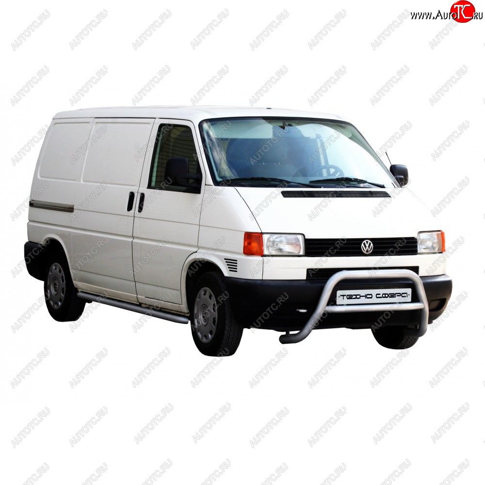 30 999 р. Передок нержавейка d63.5, Техно Сфера  Volkswagen Transporter  T4 (1990-2003) дорестайлинг, рестайлинг (Нержавейка)  с доставкой в г. Пермь