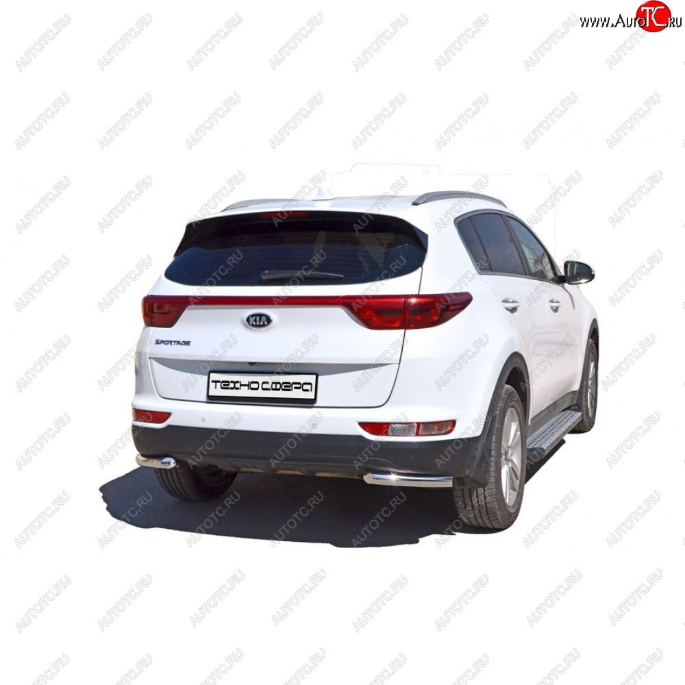 31 999 р. Пороги бумер алюминиевые с резинкой, Техно Сфера  KIA Sportage ( 1 JA,  2 JE,KM,  3 SL,  4 QL,  5 NQ5) (1993-2025) дорестайлинг,  рестайлинг, рестайлинг (Черный матовый)  с доставкой в г. Пермь
