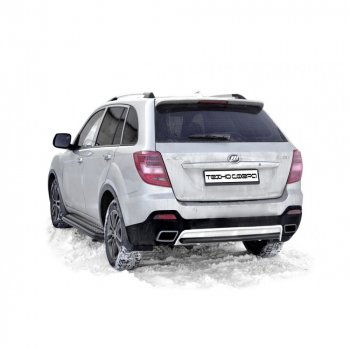 Защита заднего бампера нержавейка d63.5 (труба), Техно Сфера Lifan X60 2-ой рестайлинг (2016-2025) (нержавейка)
