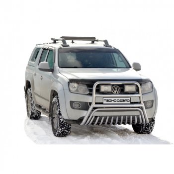  Передок высокий с полимерным покрытием d63.5, Техно Сфера Volkswagen Amarok дорестайлинг (2009-2016)