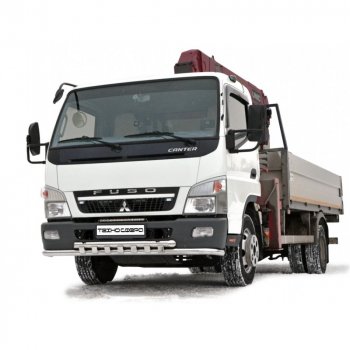 Защита переднего бампера (Труба двойная) Техно Сфера Mitsubishi Fuso Canter (2000-2025)