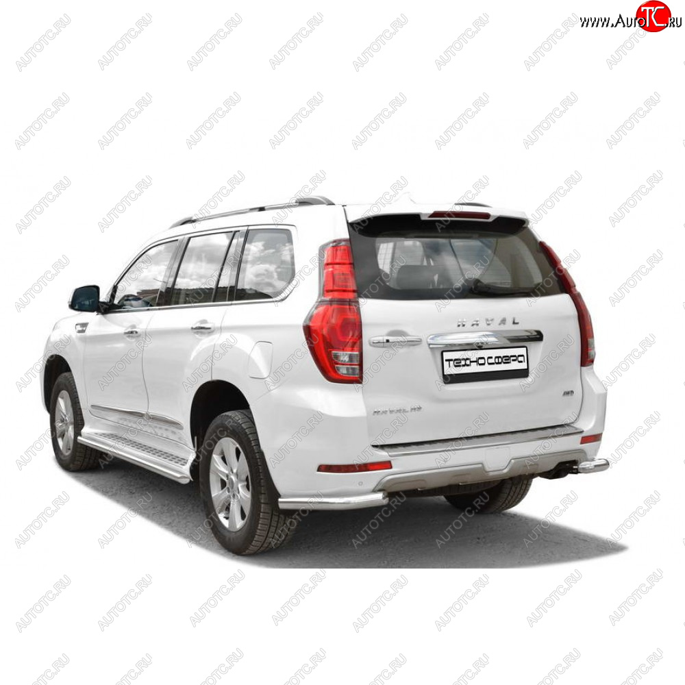 21 999 р. Защита порогов труба нержавейка d40, Техно Сфера  Haval H9 (2015-2021) дорестайлинг, 1-ый рестайлинг, 2-ой рестайлинг (Нержавейка)  с доставкой в г. Пермь