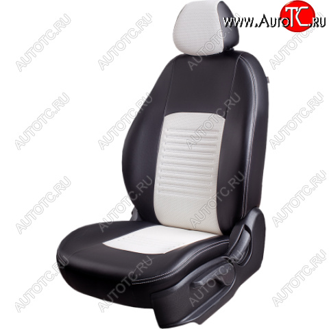 7 299 р. Комплект чехлов для сидений, (РЗСиС 60/40 Илана+Орегон) ТУРИН Lord Autofashion Chevrolet Niva 2123 дорестайлинг (2002-2008) (черный, вставка белая, строчка белая )  с доставкой в г. Пермь