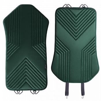 2 579 р. Накидка на сиденье (1 место Афины) ЛЮКС ст ВАН ВЭЙ Lord Autofashion   (зеленый, строчка темно-зеленая)  с доставкой в г. Пермь. Увеличить фотографию 5