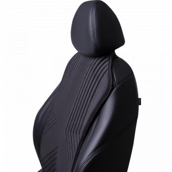 2 579 р. Накидка на сиденье (1 место Афины) ЛЮКС ст ВАН ВЭЙ Lord Autofashion   (черный, строчка черная)  с доставкой в г. Пермь. Увеличить фотографию 7