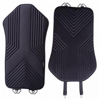 2 579 р. Накидка на сиденье (1 место Афины) ЛЮКС ст ВАН ВЭЙ Lord Autofashion   (черный, строчка черная)  с доставкой в г. Пермь. Увеличить фотографию 2