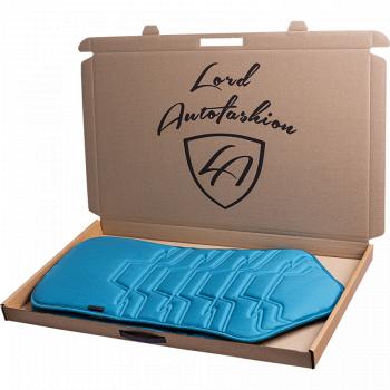 2 579 р. Накидка на сиденье (1 место Афины) ЛЮКС ст ФОРТ Lord Autofashion   (бирюзовый, строчка темно-бирюзовая)  с доставкой в г. Пермь. Увеличить фотографию 6