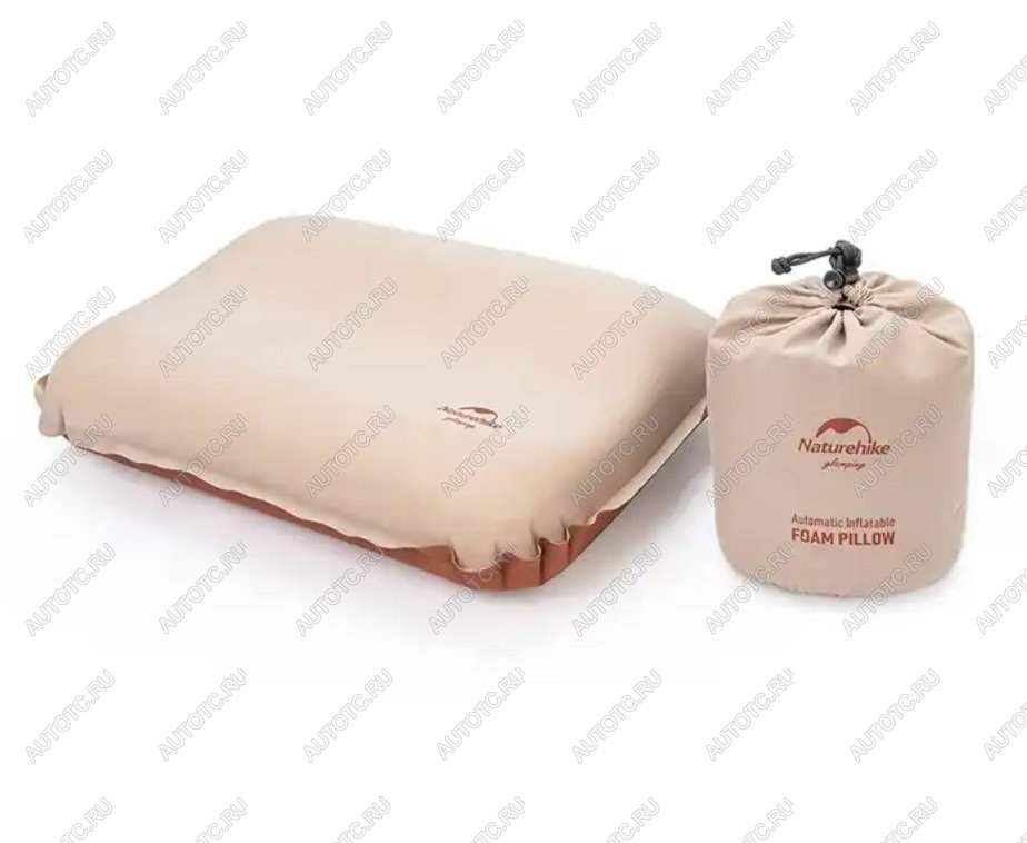 2 749 р. Подушка самонадувающаяся Naturehike 46x30x17см, бежевая  nh21zt001-ap  с доставкой в г. Пермь