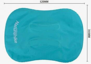 1 309 р. Подушка туристическая надувная Naturehike 42x32x11см, голубая  nh17t013-z-bl  с доставкой в г. Пермь. Увеличить фотографию 4