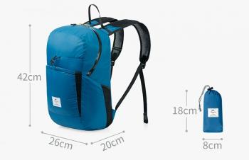 2 169 р. Рюкзак Naturehike 22 л, голубой  nh17a017-b-bl  с доставкой в г. Пермь. Увеличить фотографию 3