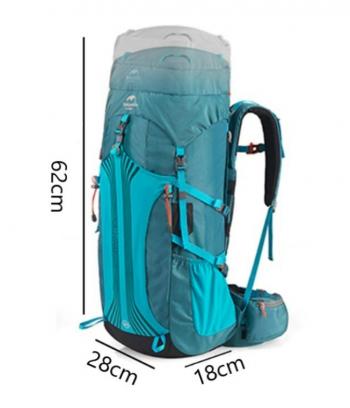 10 379 р. Рюкзак туристический Naturehike 45 л, голубой  nh18y045-q-bl  с доставкой в г. Пермь. Увеличить фотографию 8