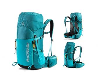 10 379 р. Рюкзак туристический Naturehike 45 л, голубой  nh18y045-q-bl  с доставкой в г. Пермь. Увеличить фотографию 2