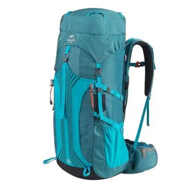 12 729 р. Рюкзак туристический Naturehike 55 л, голубой  nh16y020-q-bl  с доставкой в г. Пермь. Увеличить фотографию 1