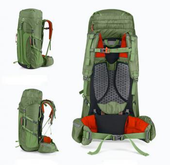 12 189 р. Рюкзак туристический Naturehike 55 л, зеленый  nh16y020-q-dgr  с доставкой в г. Пермь. Увеличить фотографию 3