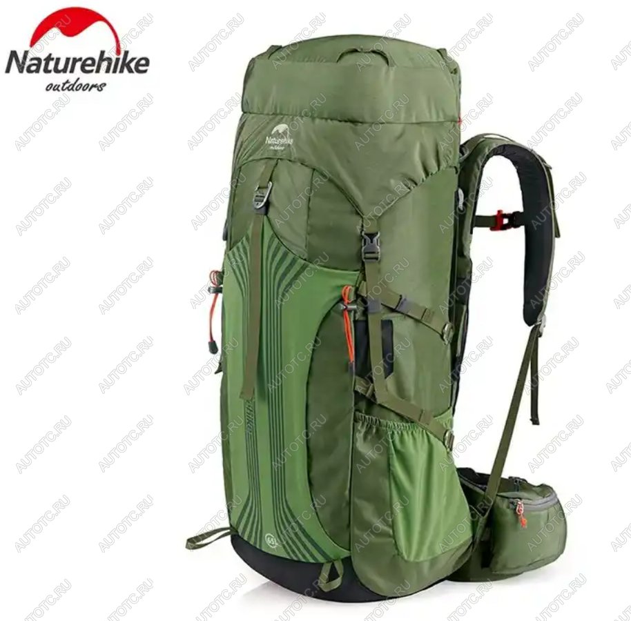 12 189 р. Рюкзак туристический Naturehike 55 л, зеленый  nh16y020-q-dgr  с доставкой в г. Пермь