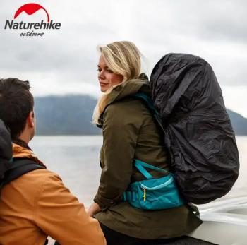 1 009 р. Чехол влагозащитный Naturehike, для рюкзака, размер M (35-45 л), черный  nh19pj041-m  с доставкой в г. Пермь. Увеличить фотографию 7