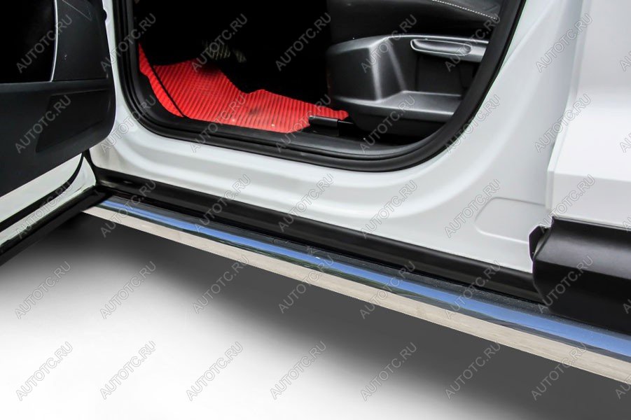 13 999 р. Защита порогов d76 (2WD) Slitkoff  Haval Jolion (2020-2024) дорестайлинг (нержавейка полированная)  с доставкой в г. Пермь