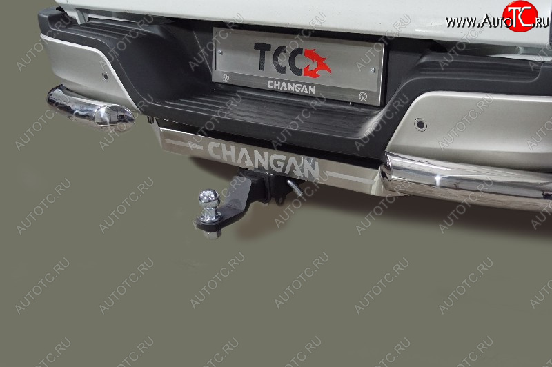 21 949 р. Фаркоп (тягово-сцепное устройство) ТСС Тюнинг  Changan Hunter Plus (2022-2025) пикап (шар Е, надпись Changan)  с доставкой в г. Пермь