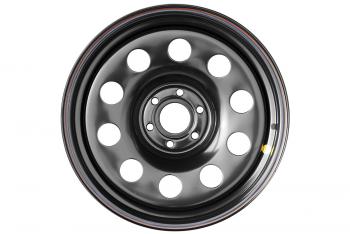 8 459 р. Диск усиленный Nissan Navara D40 3.0TD стальной черный 6x114,3 8xR17 d66 ET+25  1780-61466bl+25  с доставкой в г. Пермь. Увеличить фотографию 2