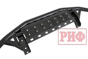 49 939 р. Бампер силовой защита штатного бампера РИФ Toyota Land Cruiser 200 дорестайлинг (2007-2012) (передний c защитой радиатора)  с доставкой в г. Пермь. Увеличить фотографию 2