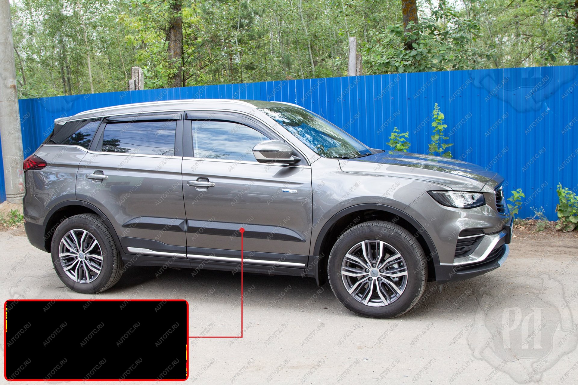 1 319 р. Молдинг двери передний правый Русская Артель Geely Atlas Pro NL3 (2019-2025) (глянец под покраской)  с доставкой в г. Пермь